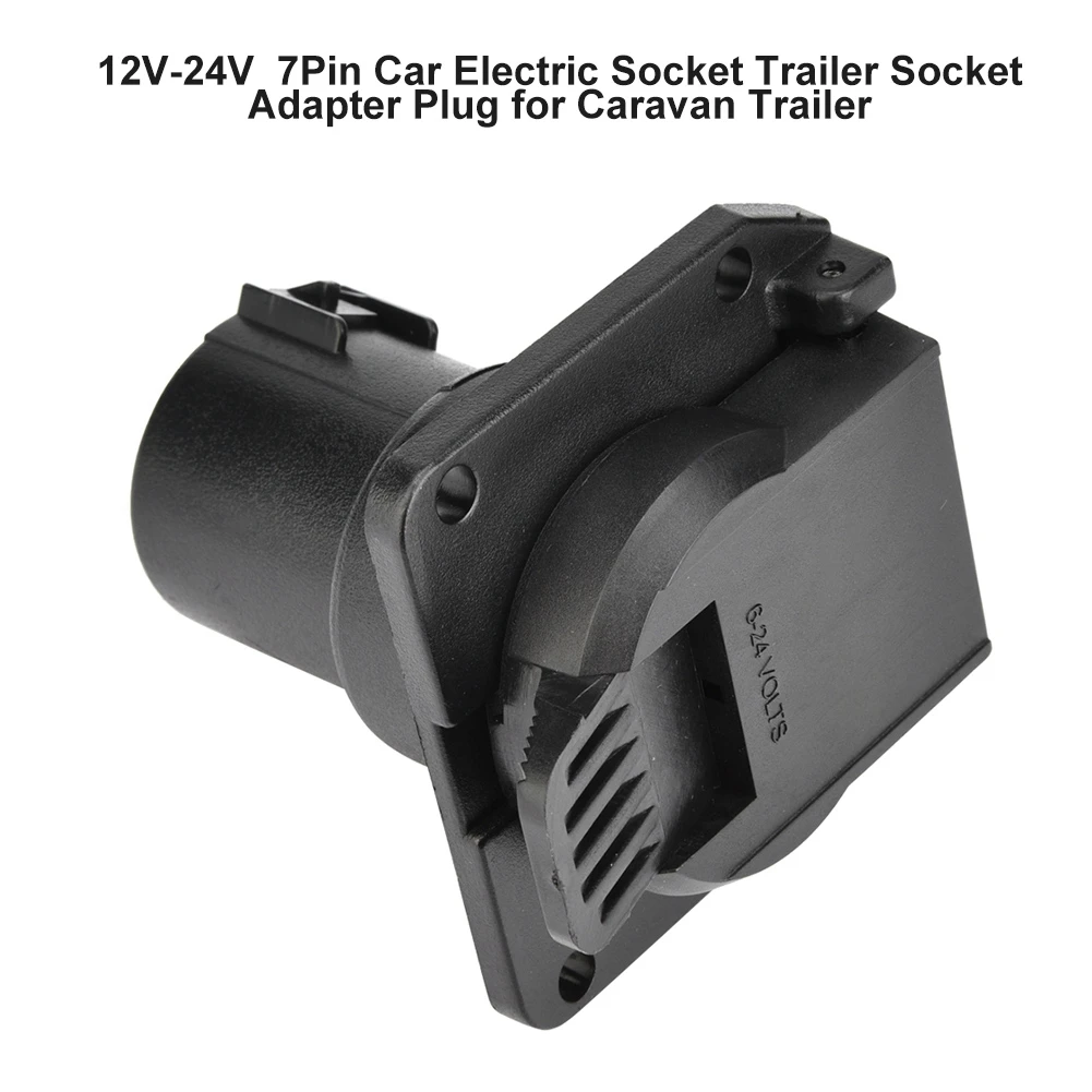 12 V-24 V 7Pin автомобиля электрическая розетка трейлера штекер разъема для Караван Трейлер автомобилей Авто аксессуары, новинка
