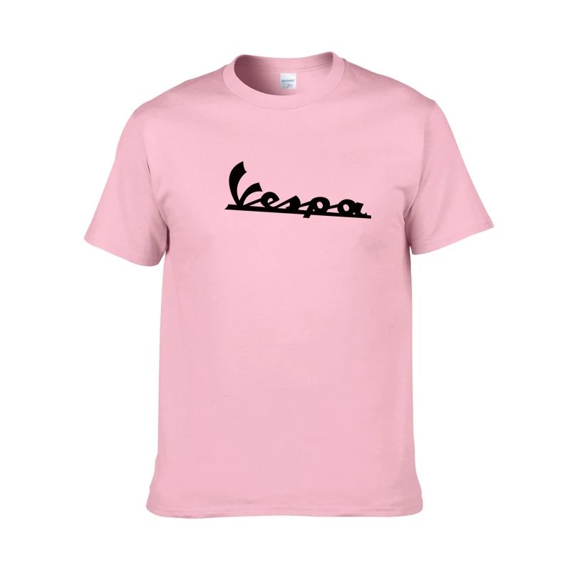 

New Vespa T Shirt Men 2019 Funny Vespa T-shirt 100% Cotton Summer Short Sleeve Round Neck Tees Male many colors clothing