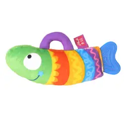 LALA прекрасный большой рот игрушечная рыба плюшевые игрушки с gutta-percha Прорезыватель подарок для детей