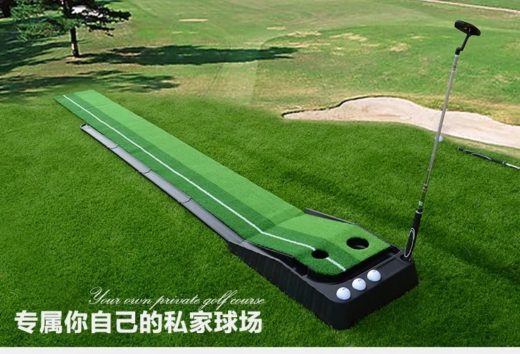 300*30 см открытый и закрытый черный пластик гольф положить зеленый Практика Гольф Учебные пособия с 3M мяч назад трек Бесплатная подарки