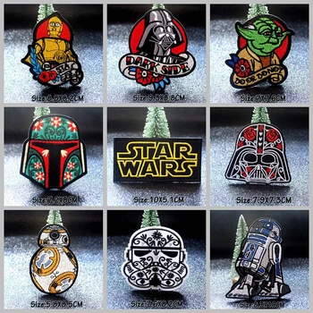 

Nicediy Robot Star Wars Patch Embroidery Iron On Patches For Clothes Cartoon Hero Stripes Patch For Kids Applique Badge Washable