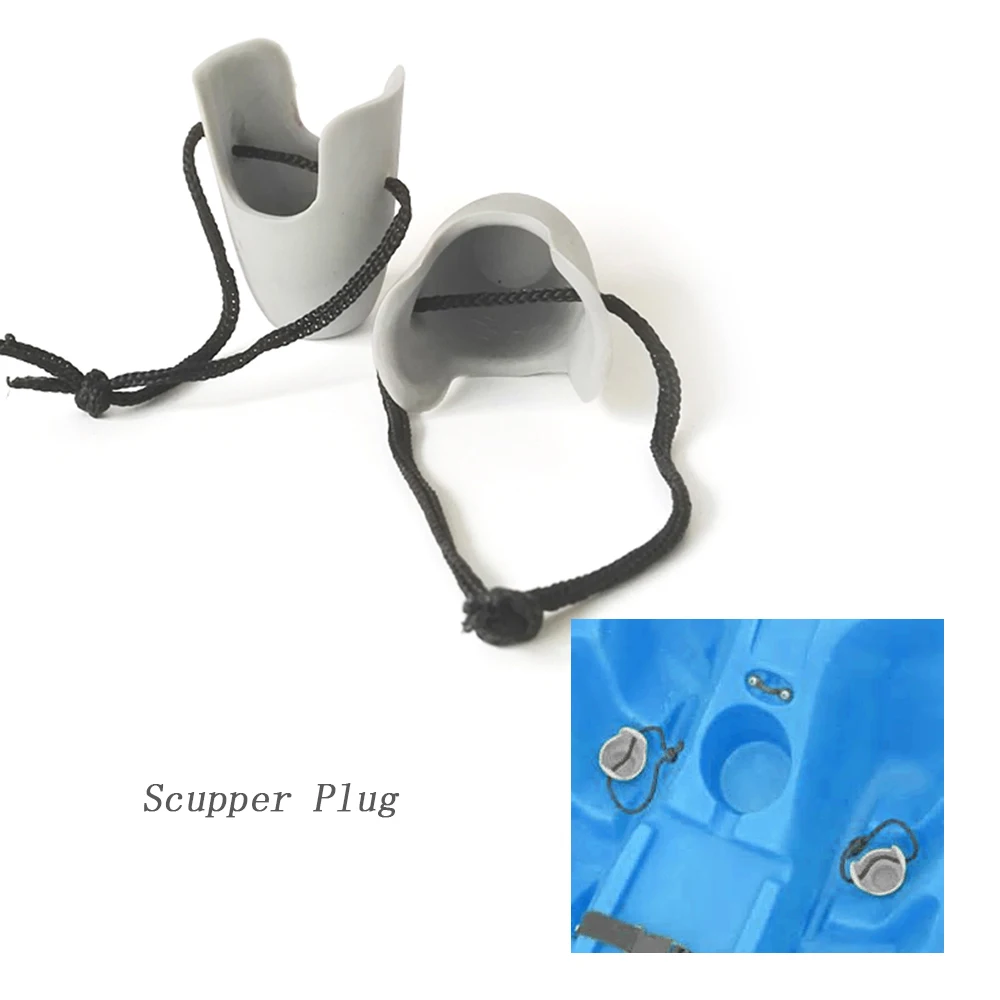 2 шт. u-образной формы каяк Scupper Plug Kit с Drawstring сливной клапан крышка лодки