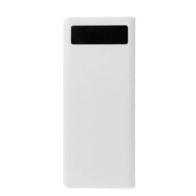 Двойной USB QC3.0 8x18650 аккумулятор банк питания коробка 18650 зарядное устройство чехол для iPhone Xiaomi сотовый телефон планшет быстрое зарядное устройство - Цвет: White
