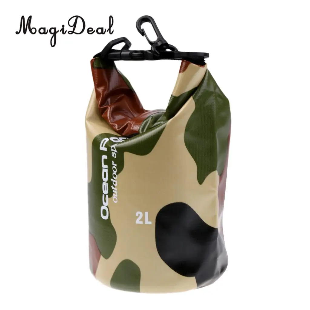 MagiDeal Camo Waterproof Dry Bag Sack Pouch Outdoor Sports Swimming Rafting Kayaking Boating 2L 5L 10L 15L 20L 30L