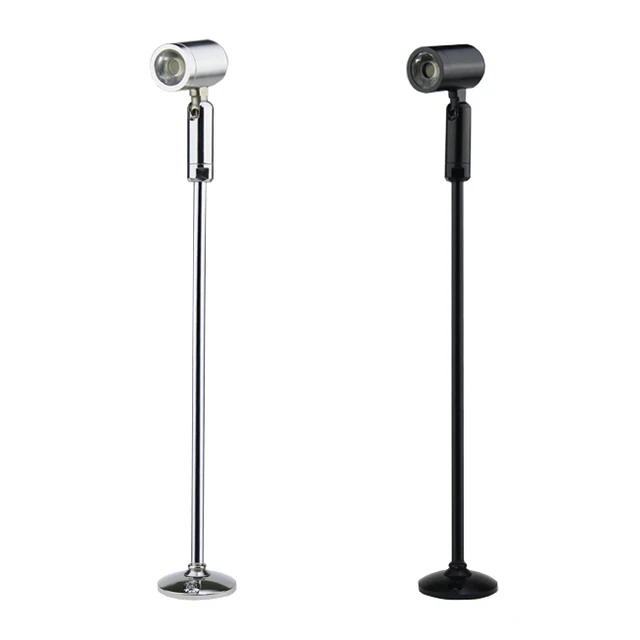 Indoor 1W LED Picture Light Table Stand Pole Lamp Spotlight With Base