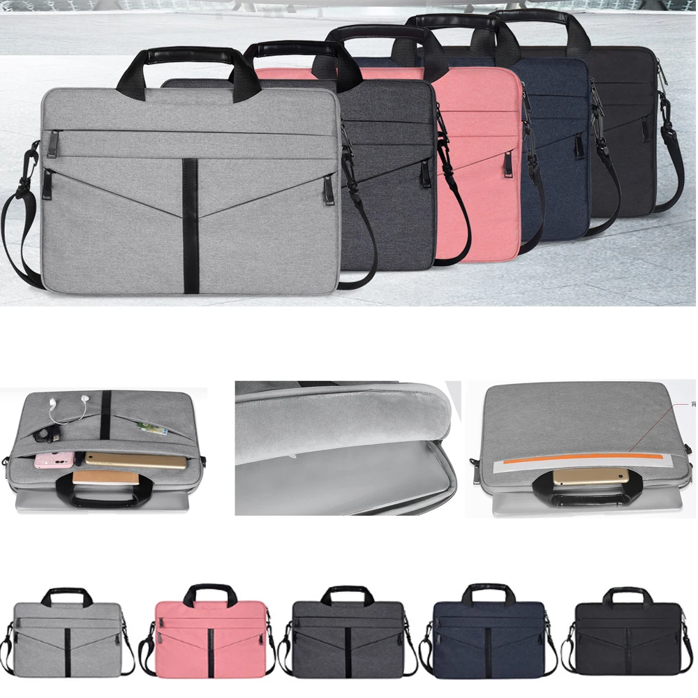 

Nylon Bags 13 14 15.4 15.6 Inch Waterproof Notebook Case for Xiaomi Acer Macbook Air Pro Laptop Shoulder Handbag Briefcase Bag