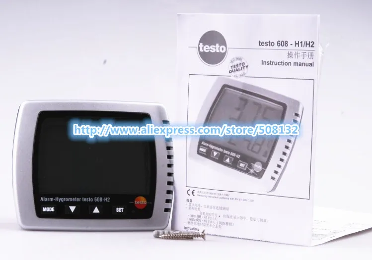 

Testo 608-H2 Humidity Dewpoint Temp Hygrometer Dew Point Meter Teste LED Alarm 0560 6082