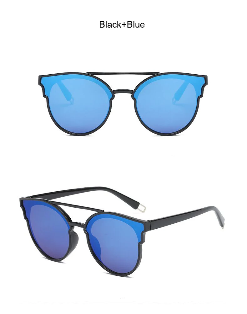 Пикантные женские солнцезащитные очки «кошачий глаз» Для женщин Брендовая дизайнерская обувь для вождения, Зеркальные Солнцезащитные очки женские круглые линзы оттенков для Для женщин очки UV400