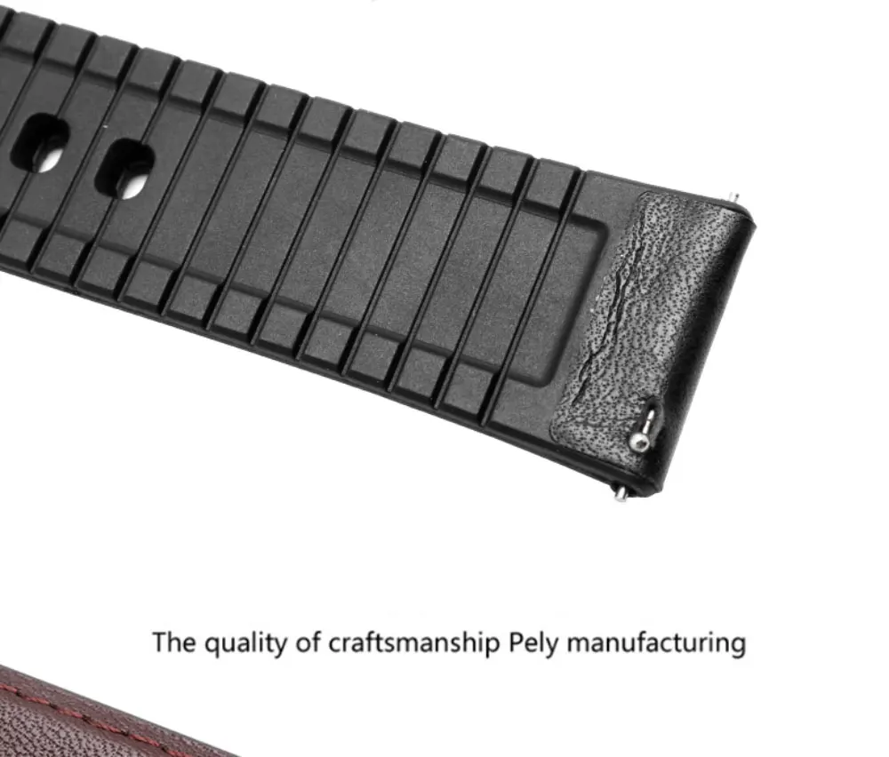 Ремешок для часов 22 мм силиконовый + кожаный 2 в 1 ремешок модный мужской сменный t браслет для huawei watch Pro/GT Quick release