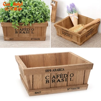 

Wooden Succulent Plant Flower Herb Bed Pot Window Box Garden Planter Storage