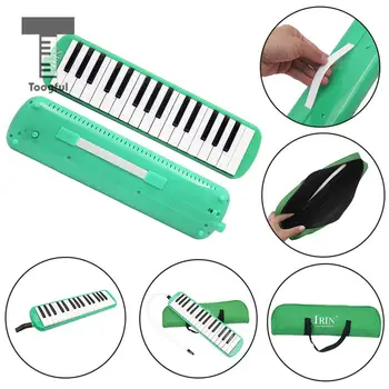 

Tooyful High Quality 32 Piano Keys Green Melodica Musical Instrument for Practice Music Lovers Beginners Gift With Carrying Bag