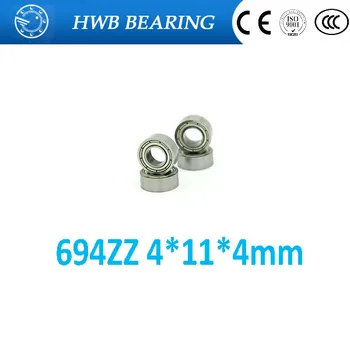 

Free shipping 50PCS 4X11X4 694 ZZ ABEC3 4X11X4mm Motor bearing Model bearing