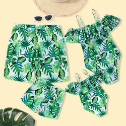 Leaf Mother Daughter Dad Son Family Matching Swimwear Mommy And Me Clothes Men Boy Trucks Swimsuit Girl Bathing Suit Weed Bikini Leaf Mother Daughter Dad Son Family Matching Swimwear Mommy And Me Clothes Men Boy Trucks Swimsuit Girl Bathing Suit Weed Bikini