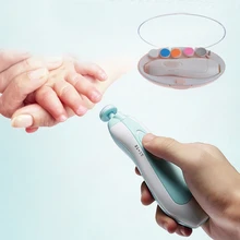 Электрический детский триммер для ногтей, детские ножницы для ухода за ногтями, безопасная машинка для стрижки ногтей, резак для детей, для новорожденных, триммер для ногтей, маникюр