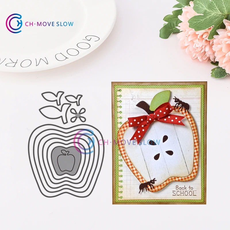 

CH apple stacklets Metal Cutting Dies 3D DIY Scrapbooking Carbon Sharp Craft Die Photo Invitation Cards Decoration