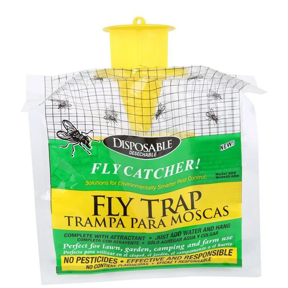 Home Garden Flycatcher Disposable Fly Trap Catcher Killer Home Outdoor