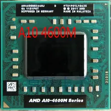 intel AMD ноутбук мобильный A10 4600M A10-4600m разъем FS1 ЦП 4M кэш/2,3 ГГц/четырехъядерный процессор