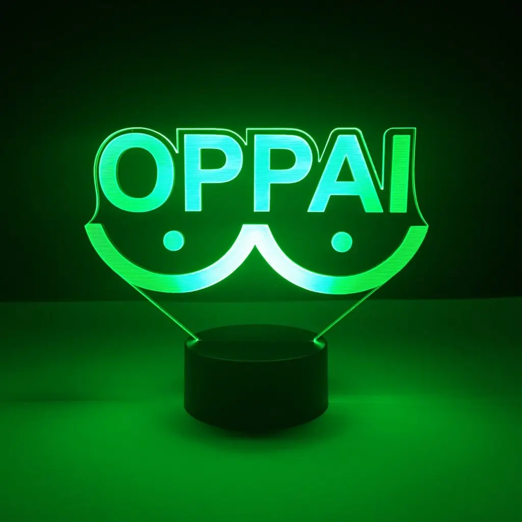 

Novetly Led Nightlight Oppai Japanese Personalized Night light for Adult Dropshipping Cool Color Changing Led Night Lamp Funny
