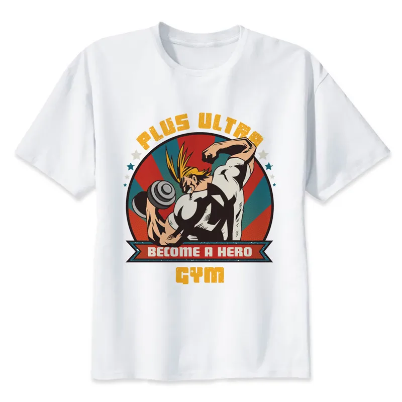 Новое поступление, футболки с надписью «My Hero Academy» мужская одежда с короткими рукавами футболка с забавным мультяшным принтом Boku No Hero Academy для мужчин и женщин - Цвет: 5141