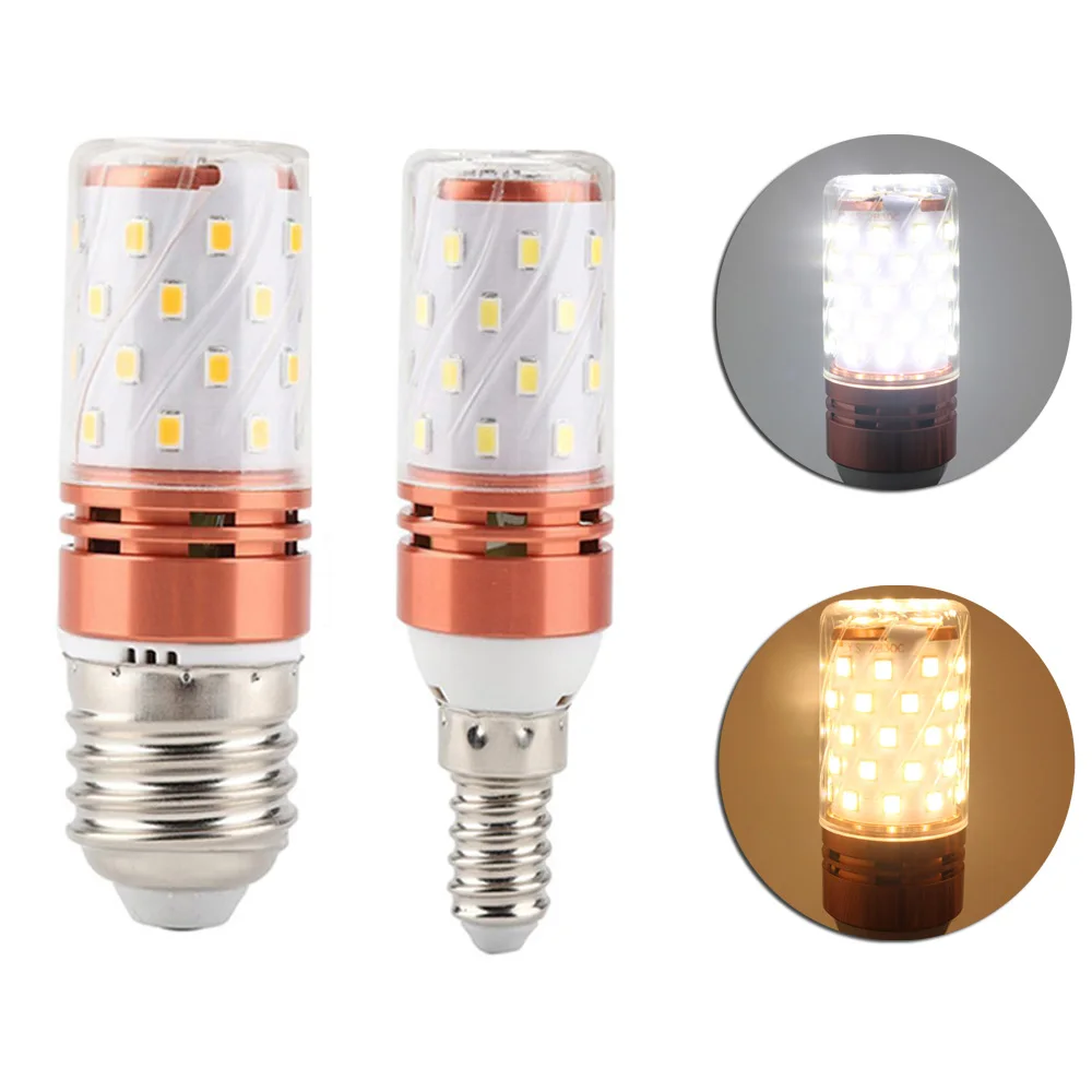 AC85V-265V E14/E27 SMD СВЕТОДИОДНЫЙ кукурузный лампочка лампа искусственного освещения 8W12W16W трехцветный свет