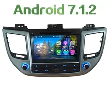8” Android 7.1 Quad Core 2GB RAM 4G WiFi Multimedia Car DVD Player Radio Stereo GPS Navi For Hyundai IX35 Tucson 2015 2016 2017
