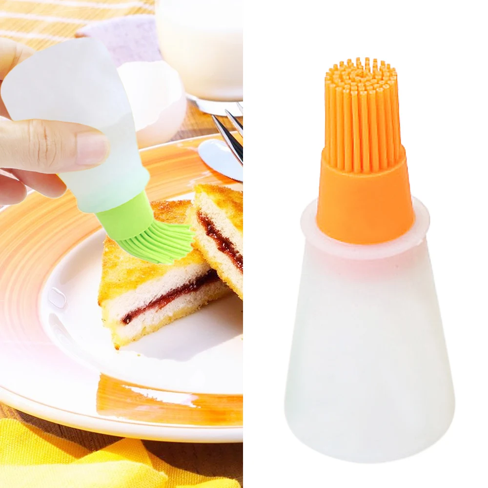 Behogar Silicone Liquid Oil Bottle Brushes Grill Storage Bottles