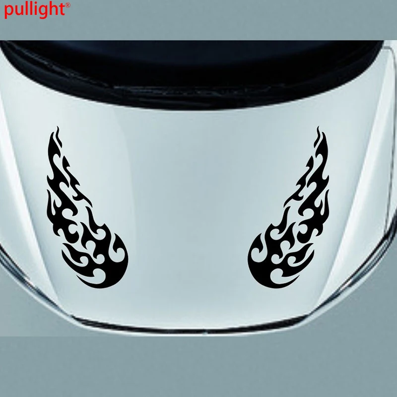 1Pair Car Racing Hot FIRE Flames Hood Decals Vinyl Bonnet stickers 1Pair Car Racing Hot FIRE Flames Hood Decals Vinyl Bonnet stickers