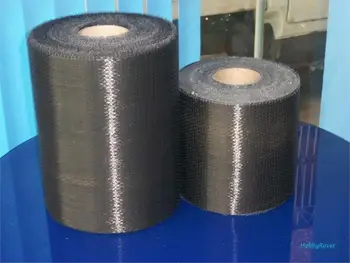 

[Grade B 3.4Gpa] 4"/10cm width 200gsm Carbon Fiber 12k UD Uni-directional Cloth Fabric Tap High strength Repair material