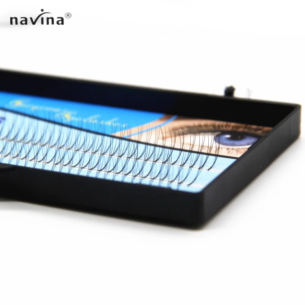 Navina 10 шт./партия натуральные Мягкие Накладные ресницы 3D ресницы W lash Deluxe ресницы Объемные Накладные ресницы