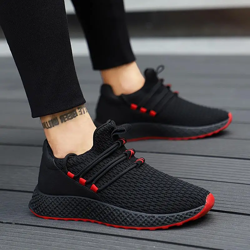 

Male Shoes Breathable Comfortable Men Casual Shoes Men Sneakers Lace Up Wear-resistant Mesh Fashion Sneakers Zapatilla Deportiva