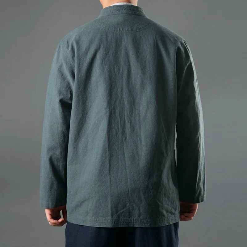 Traditional chinese clothing for men outerwear male jacket mandarin collar suit tangzhuang men clothes TA165