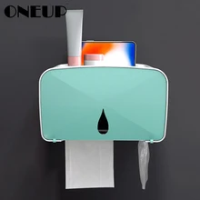 ONEUP многофункциональная ткань для ванной коробка склад-хралилище подставленное к стене коробка пластиковый водонепроницаемый держатель для туалетной бумаги портативная коробка для салфеток