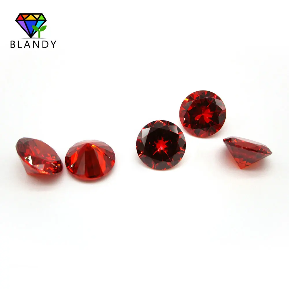 100 шт. в партии 5A 1 0 мм 2 5 круглый синтетический гранат с блестящим кубическим