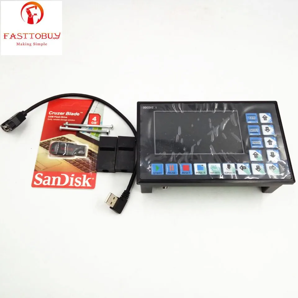 

3Axis Offline Controller MPG 500Khz G Code Replace Mach3 USB CNC Controller System Card for CNC Router Engraving Milling Machine