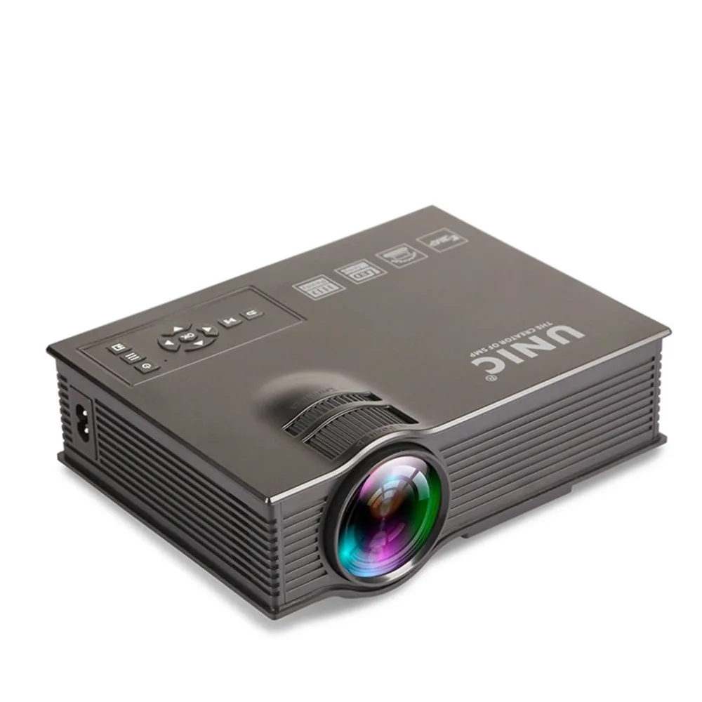 UC40 + جهاز عرض الوسائط المتعددة HD LED مشغل الوسائط الذكية المنزل مسرح سينما مكتب المنزل عارض فيديو الاتحاد الافريقي المقبس