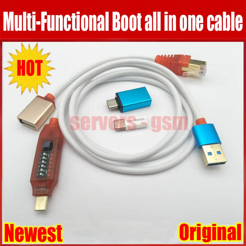 

Newest Original All Boot Cable (EASY SWITCHING) Micro USB RJ45 All in One Multifunction Boot Cable edl cable