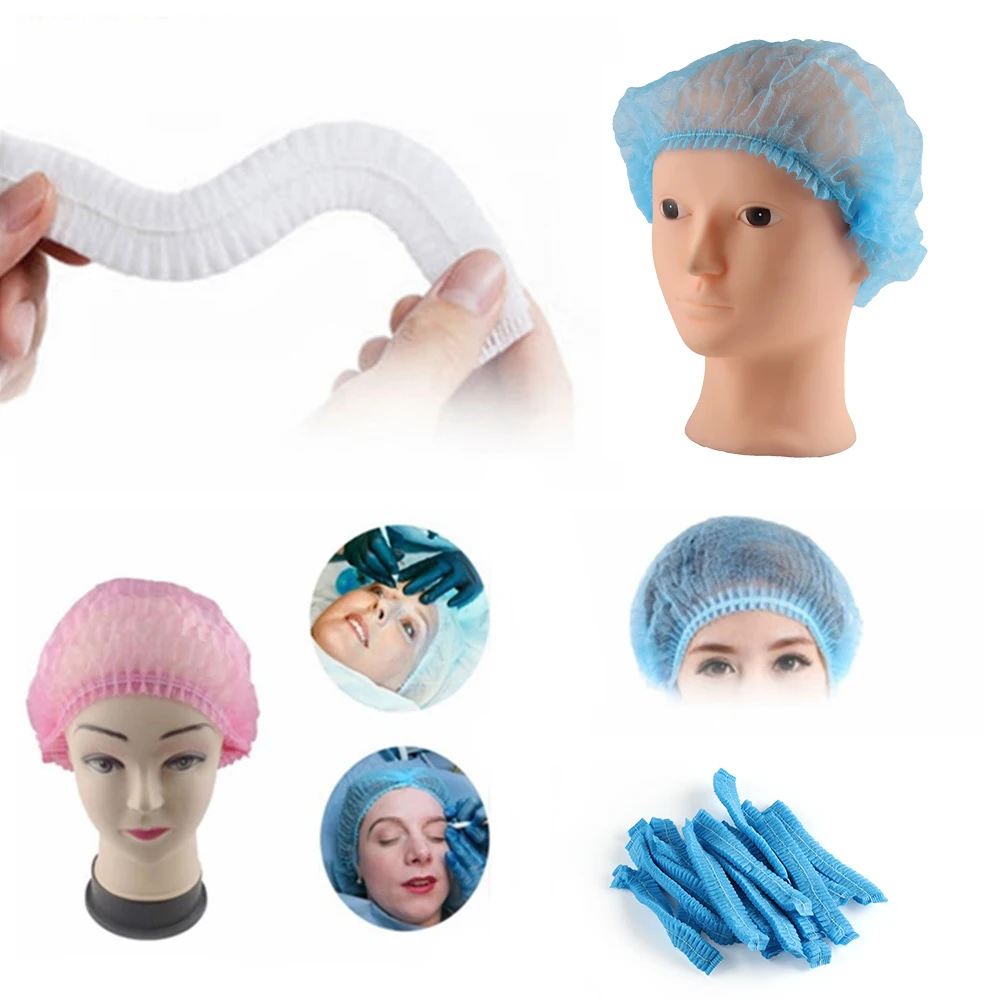 

100pcs New Microblading Accesories Permanent Makeup Disposable Hair Net Caps Sterile Hat For Eyebrow Tattooing