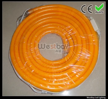 

240V Orangel pvc skin Mini LED Neon flex in orange for holiday lighting and events,DIY lights decoration,IP67,50Meters per lot