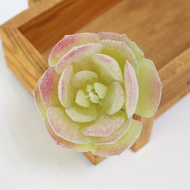 Flone Mini Artificial PU Flocking Succulent Plants Real Touch Hand Feel Plants Fake Plant Flower Home Decor Accessories (21)