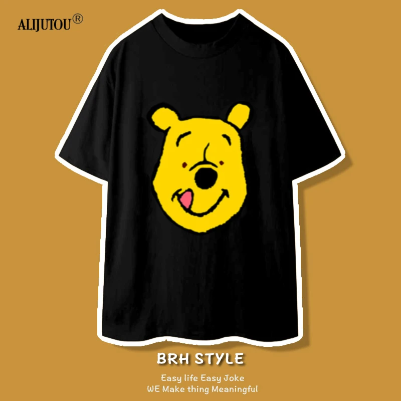 Winnie Summe T Shirt 90s new Women Cartoon Printed Animal Short Sleeve Cute Cartoon T-Shirts Harajuku Style Casual Loose Tops Winnie Summe T Shirt 90s new Women Cartoon Printed Animal Short Sleeve Cute Cartoon T-Shirts Harajuku Style Casual Loose Tops