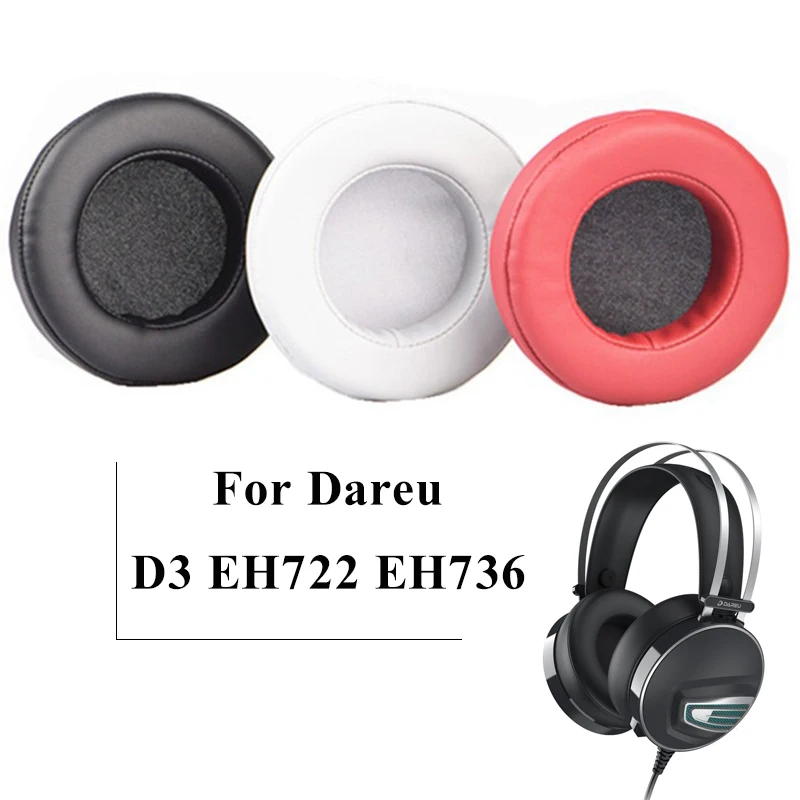 

1 Pair Replacement Pillow Earpads Foam Ear Pads Cushion Cover Cups Repair Parts for DAREU D3 EH722 EH736 Headphones Headset