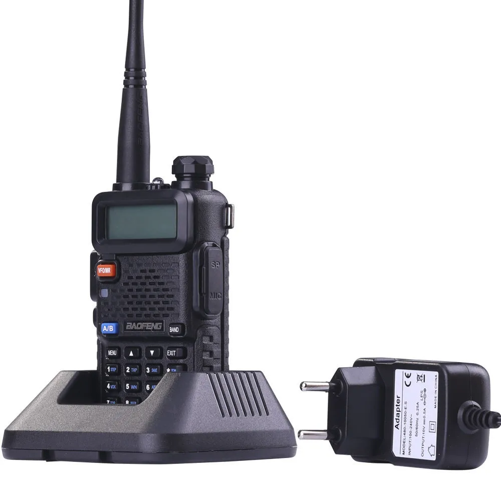 BaoFeng UV-5R портативная рация Профессиональный CB радио Baofeng UV5R трансивер 128CH 5 Вт VHF& UHF Ручной Охота+ USB программный кабель