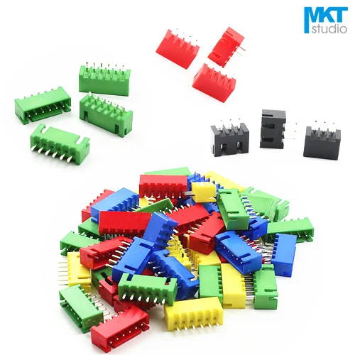 100 шт. 3P XH 2 54 мм Pitch XH2.54 прямой штырьковый мужской коробка проба для шапок красный