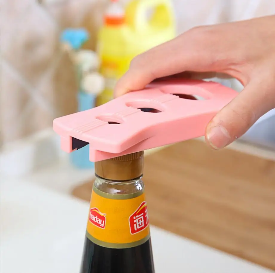 

TEMLUM 4 in 1 ABS Can Opener Multi-Function Gourd-shaped Screw Cap Jar Opener Kichen Tool