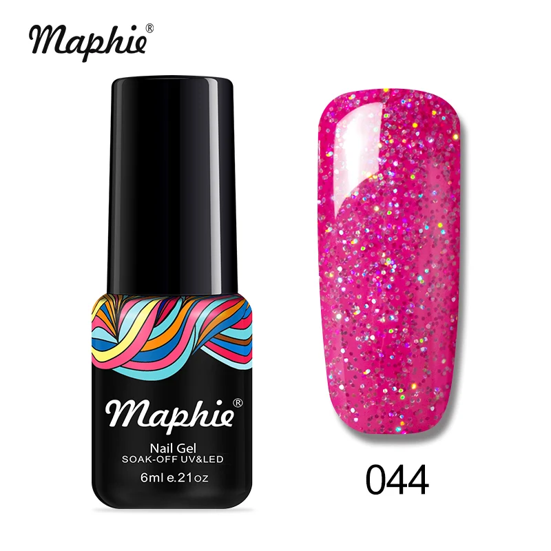 Maphie 6 мл синий цвет серии УФ Гель-лак длительный лак для ногтей для УФ-и светодиодной лампы Лаки Полупостоянный салонный светодиодный Гель-лак для ногтей - Цвет: 044