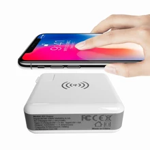 For Samsung Note 8 / S 9 Plus Wireless Charger Adapter 3in1 Portable Detachable Travel Charger / 6700mAh Power Bank / USB- A / C