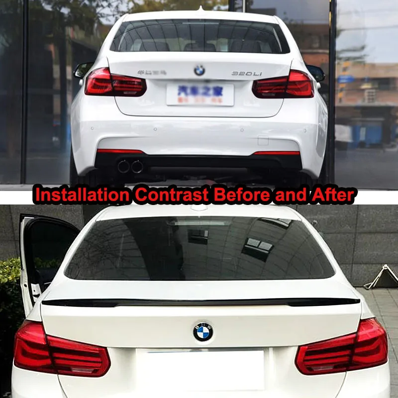 Задний спойлер для багажника BMW 3 Series 318 320 328 330 Sedan 2013 14 15 16 17 18 19 авто из АБС пластика