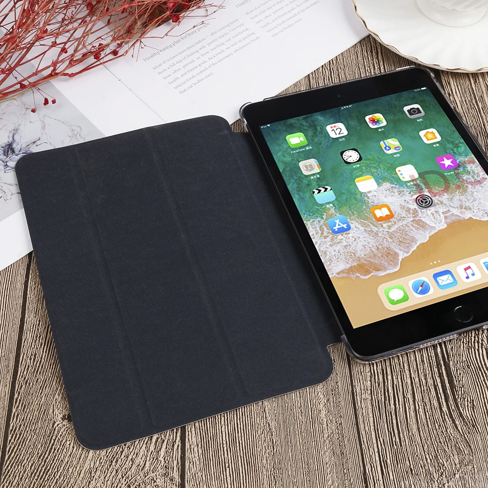 QIJUN Painted Case For iPad Mini 4 7.9'' PU leather Flip Stand Cover For ipad mini4 Smart Cover For iPad A1538 A1550 Cases