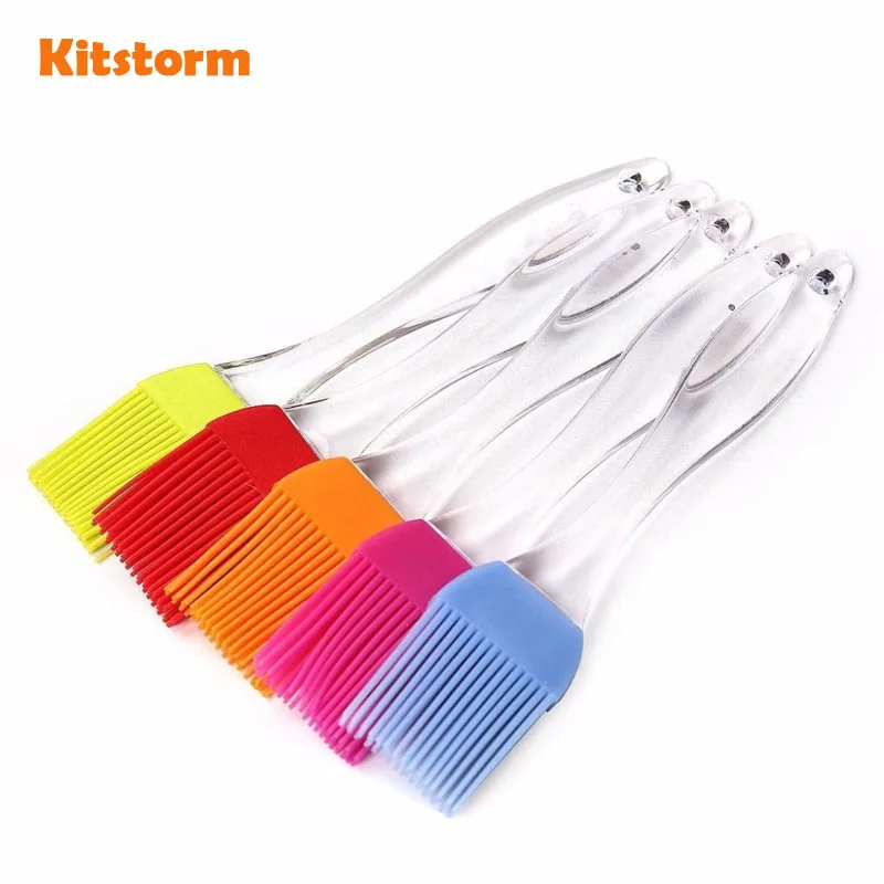 

2Pcs/lot Multifunctional Silicone Pastry Brushes Baking BBQ Barbeque Basting Pastry Cake Accessories