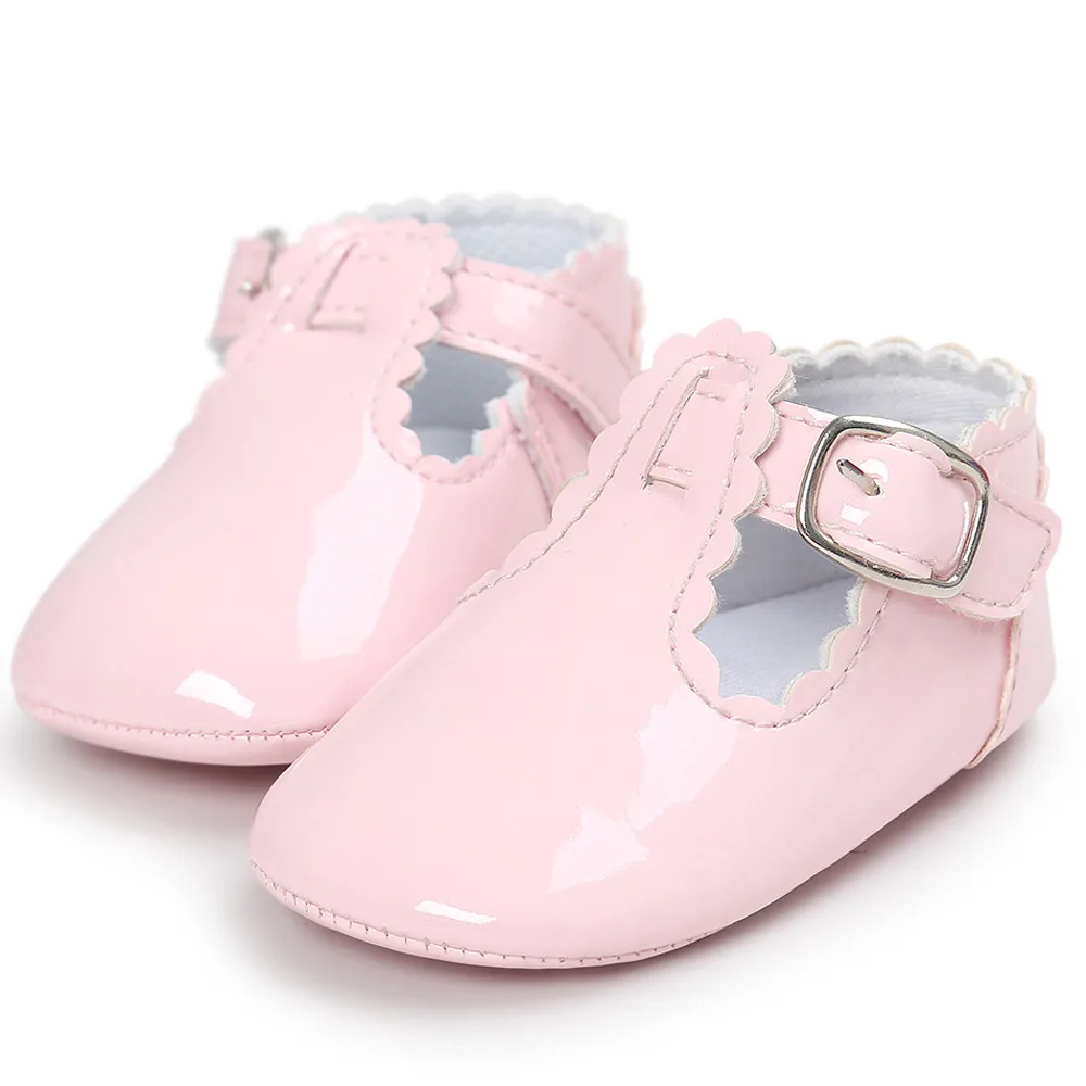 Однотонная обувь для мальчика из натуральной кожи для новорожденных г. Летняя детская обувь для малышей Женская Пряжка обувь для маленьких девочек 1 год# SS